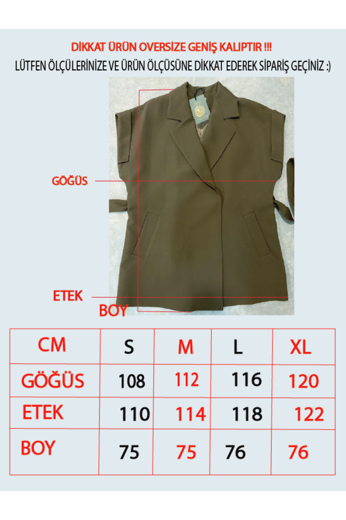 Kadın Siyah Düşük Omuzlu Oversize Kuşaklı Yelek