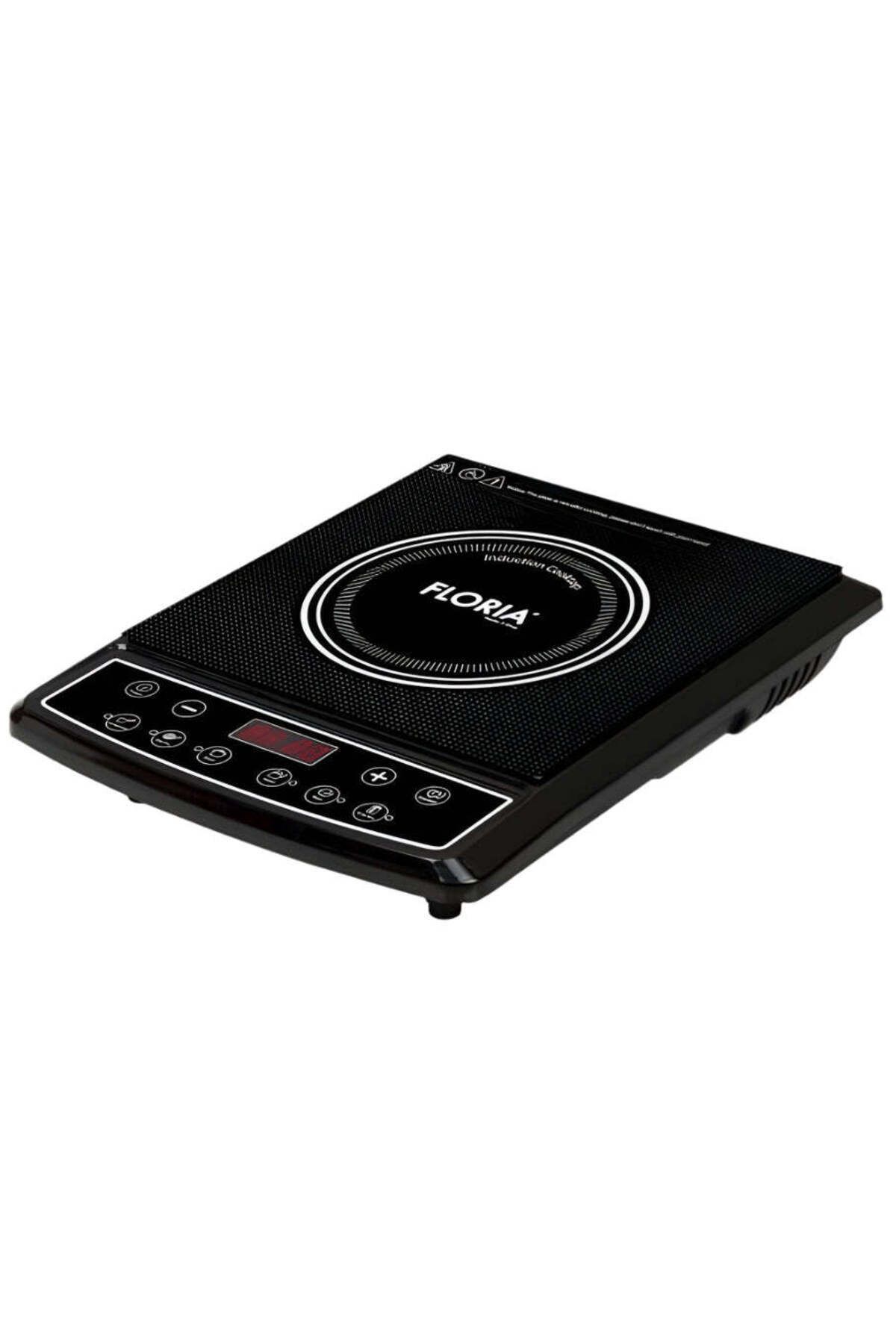 Zilan-Floria Induction Hob - 1500w, 8 Power Levels, Automatic Shut-Off, Digital Display - Zln8092 1