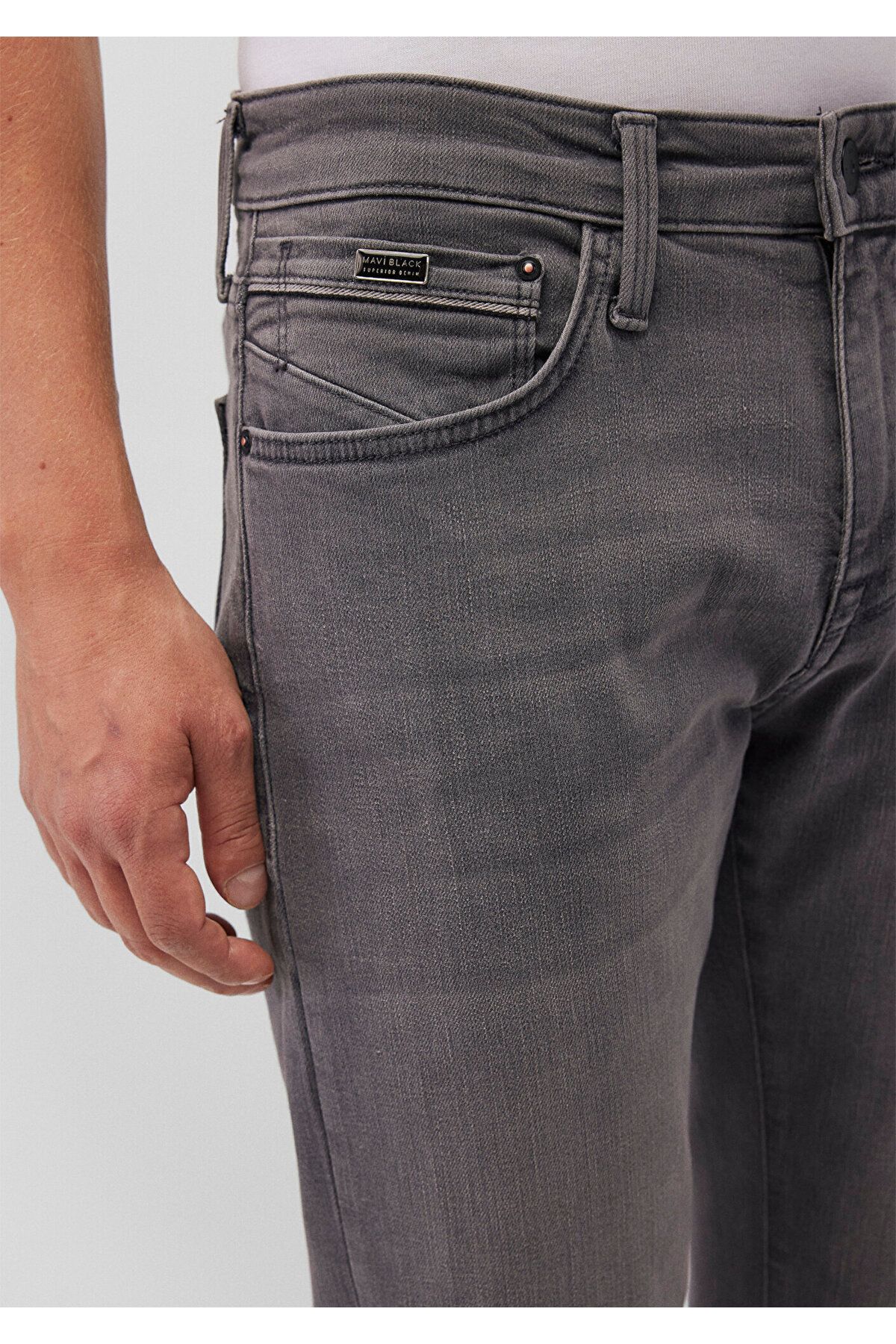 شلوار جین خاکستری مردانه مشکی روشن مارکوس 0035132195 Mavi