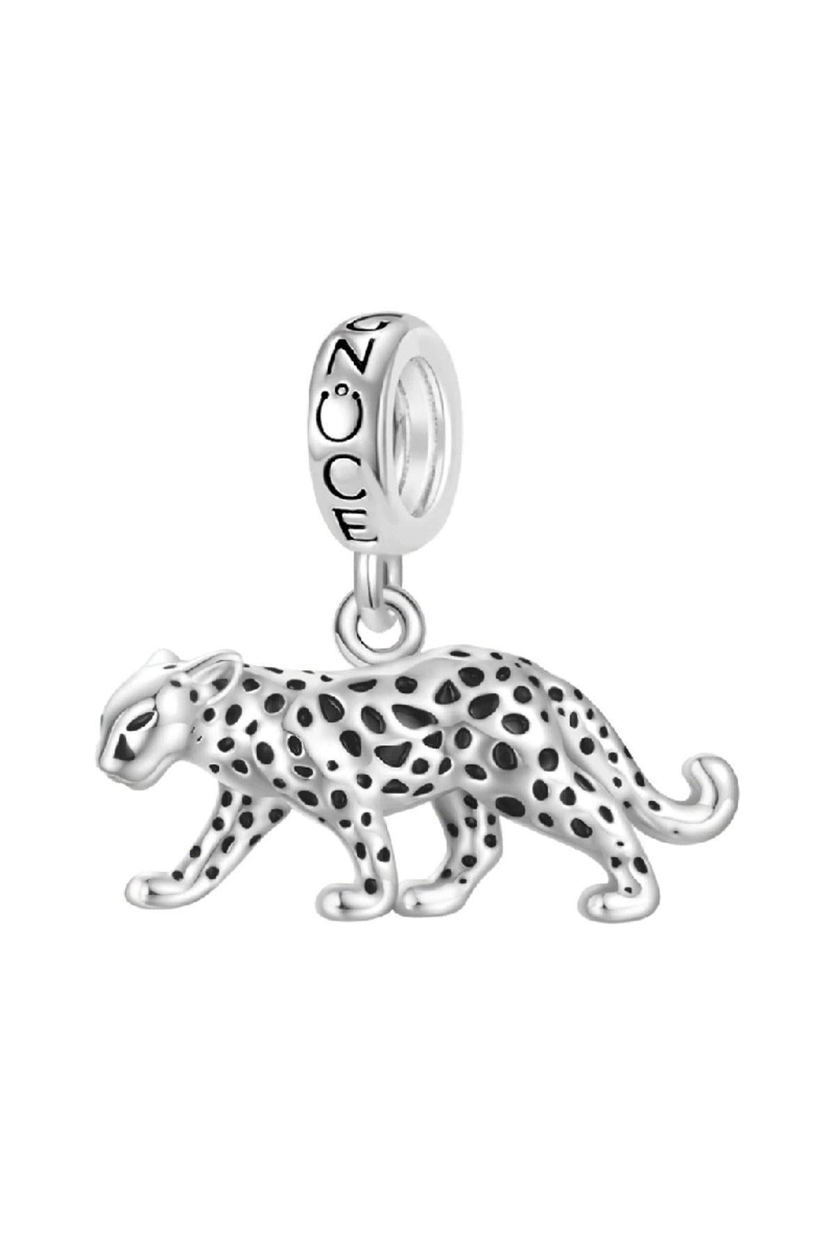 Gnoce Panter Charm, 925 Ayar Gümüş