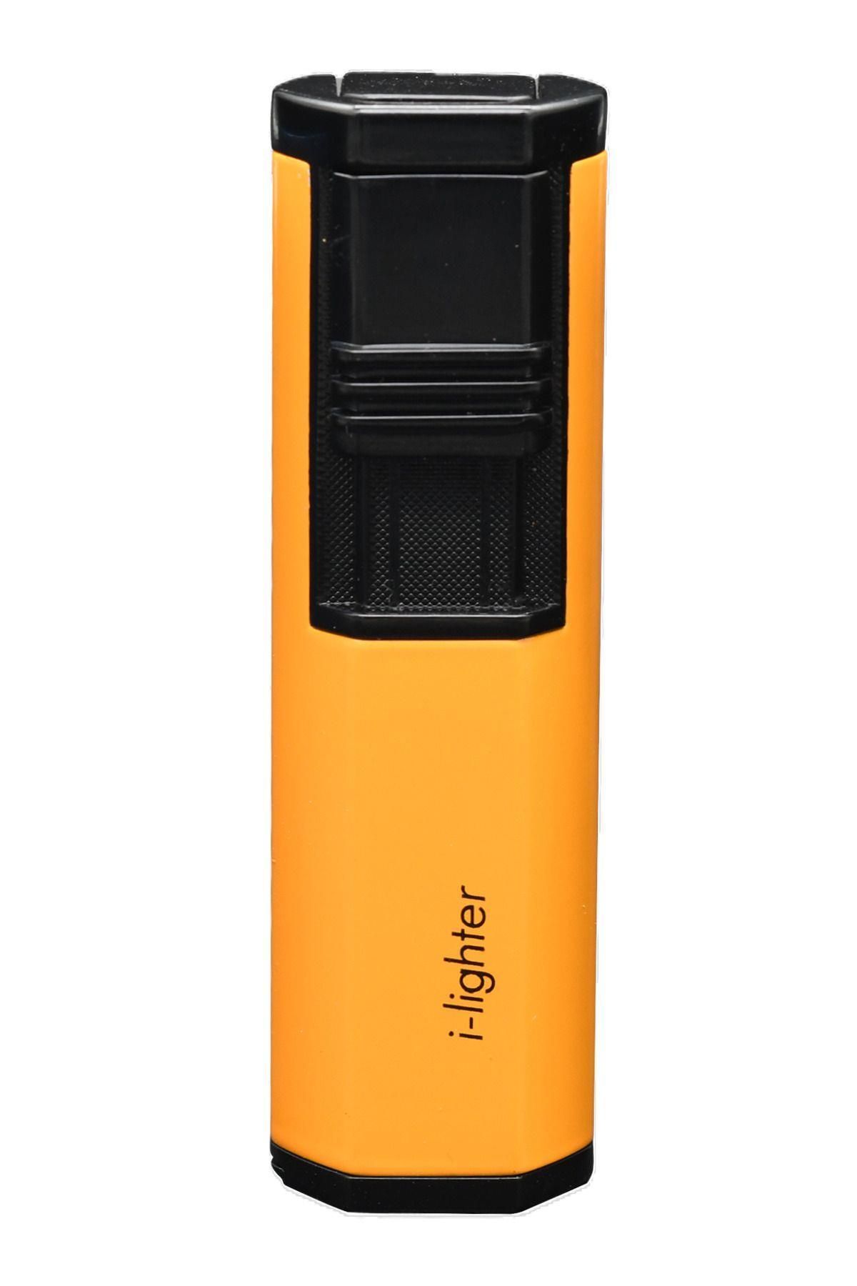 İLighter Jet Flame İ-Lighter 2 Torch Jet Alev Puro Çakmağı Metal Siyah