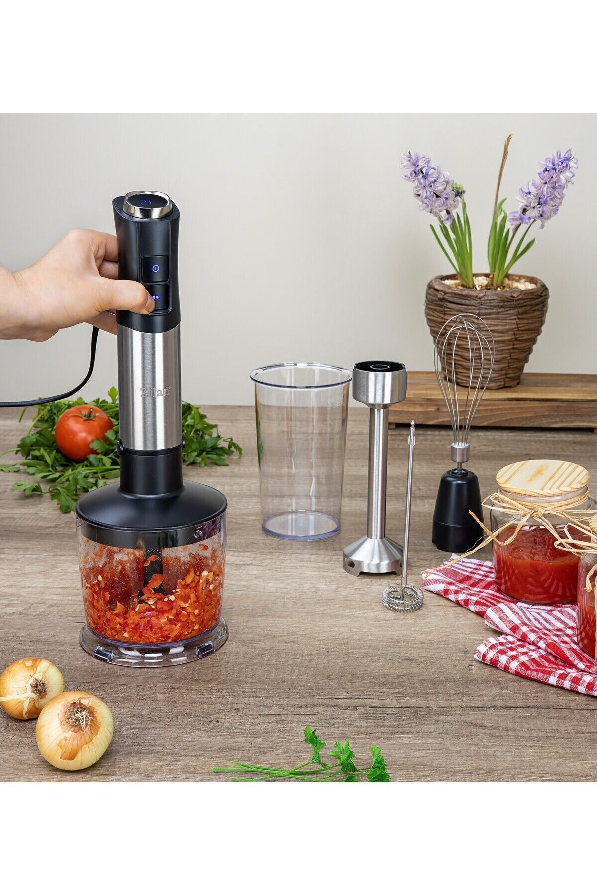 Zilan Zln3939 | Blender Seti | 1200w | 12 Hız | Turbo | Paslanmaz Çelik Bıçaklar