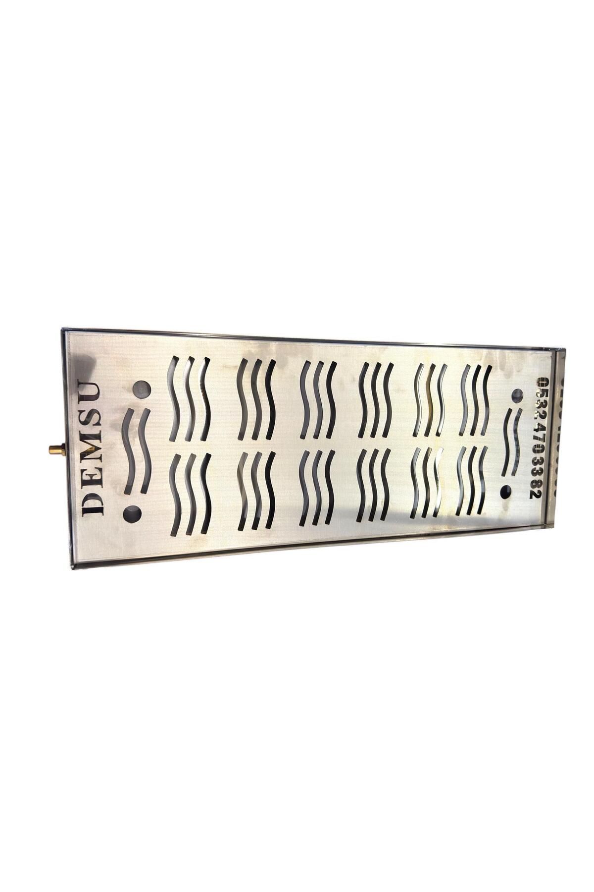 DEMSU 430 Krom 2 Demlikli Çay Kazanı Damlalığı 18 x 55 Cm