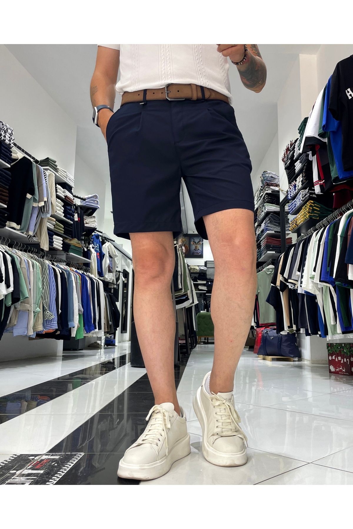 Higo Man Erkek Pile Detaylı Şort