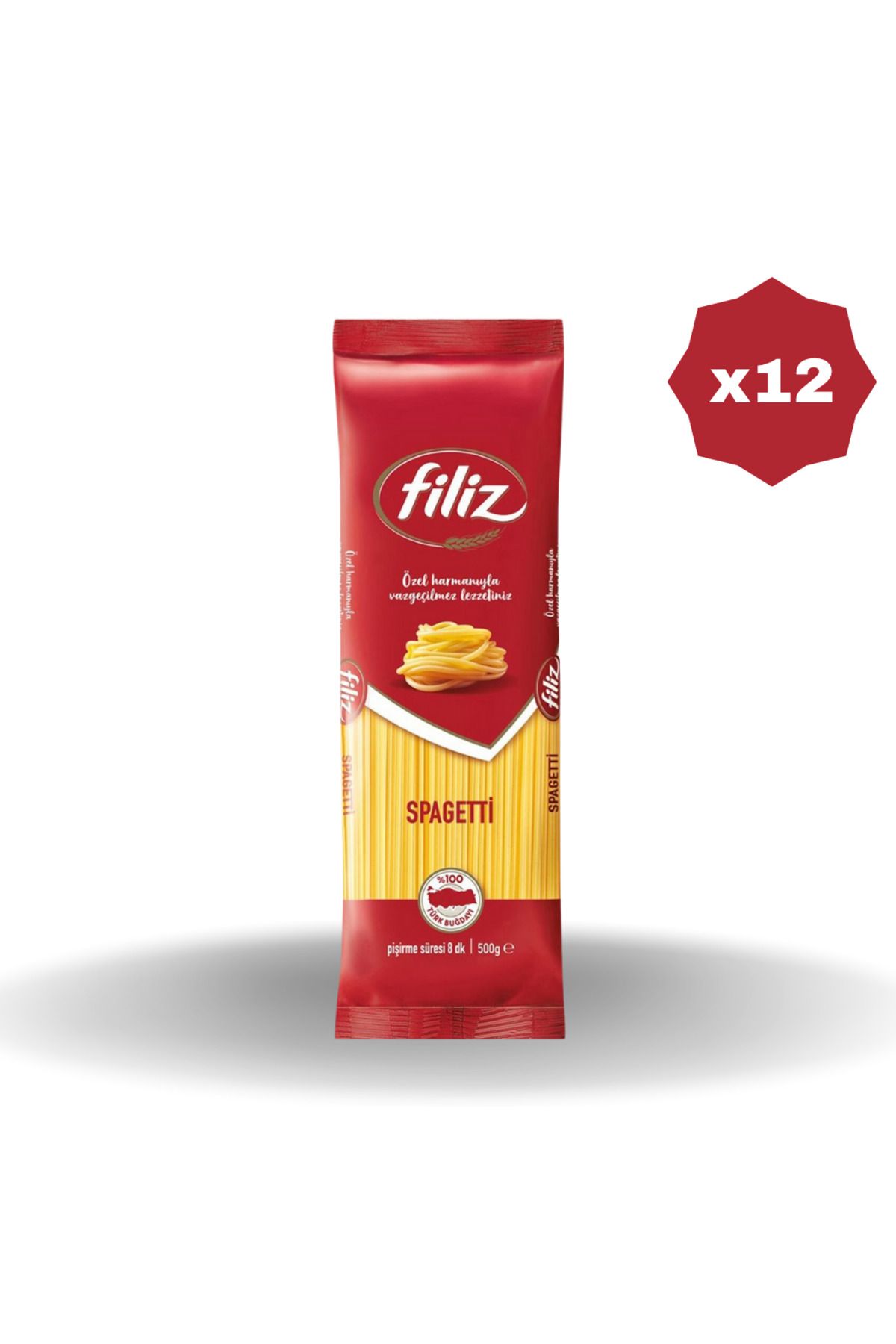 FİLİZ SPAGETTİ MAKARNA 500 GR - (12 ADET)