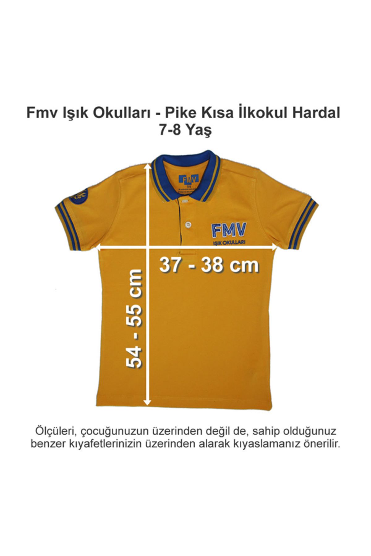 FMV Işık Üniversitesi Yayınları FMV Işık Okulları Pike Kısa İlkokul Hardal 7-8 Yaş