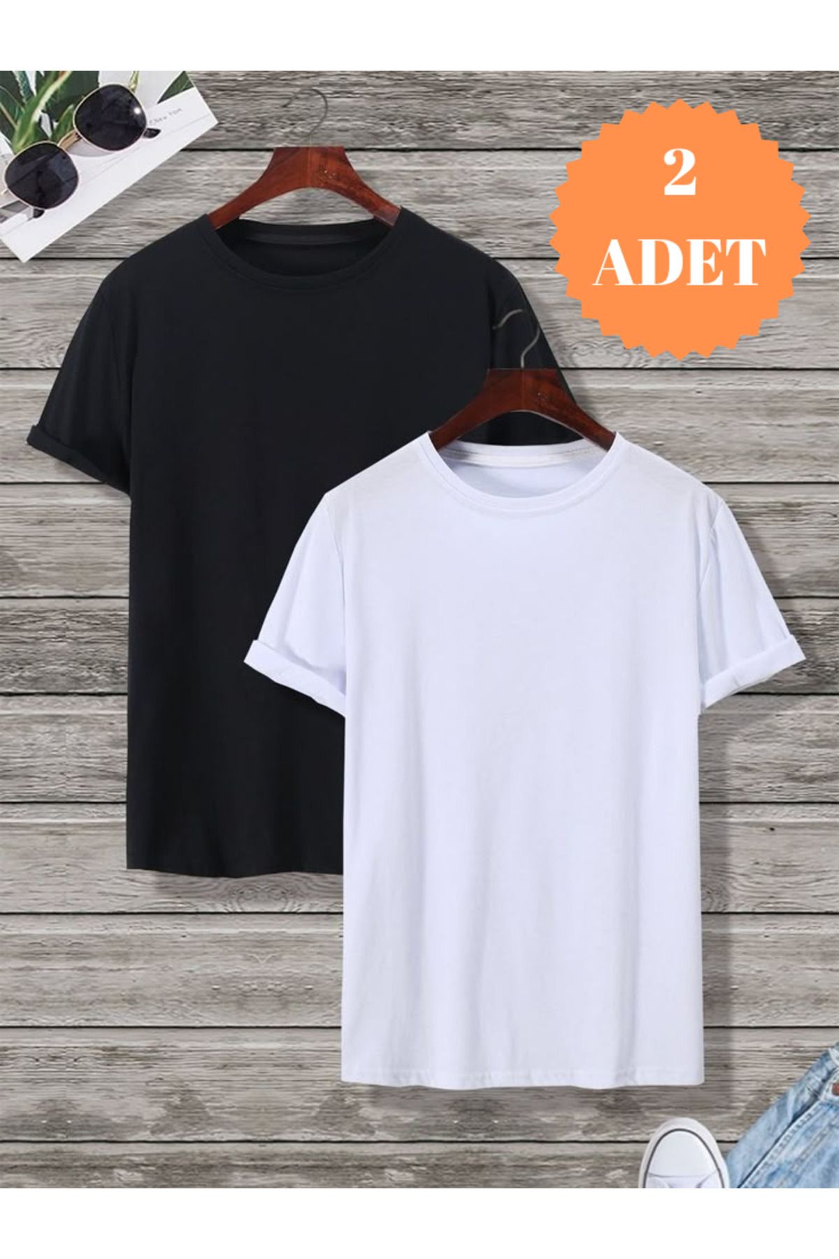 THE WHITE Kadın Casual/Günlük 2'li T-Shirt