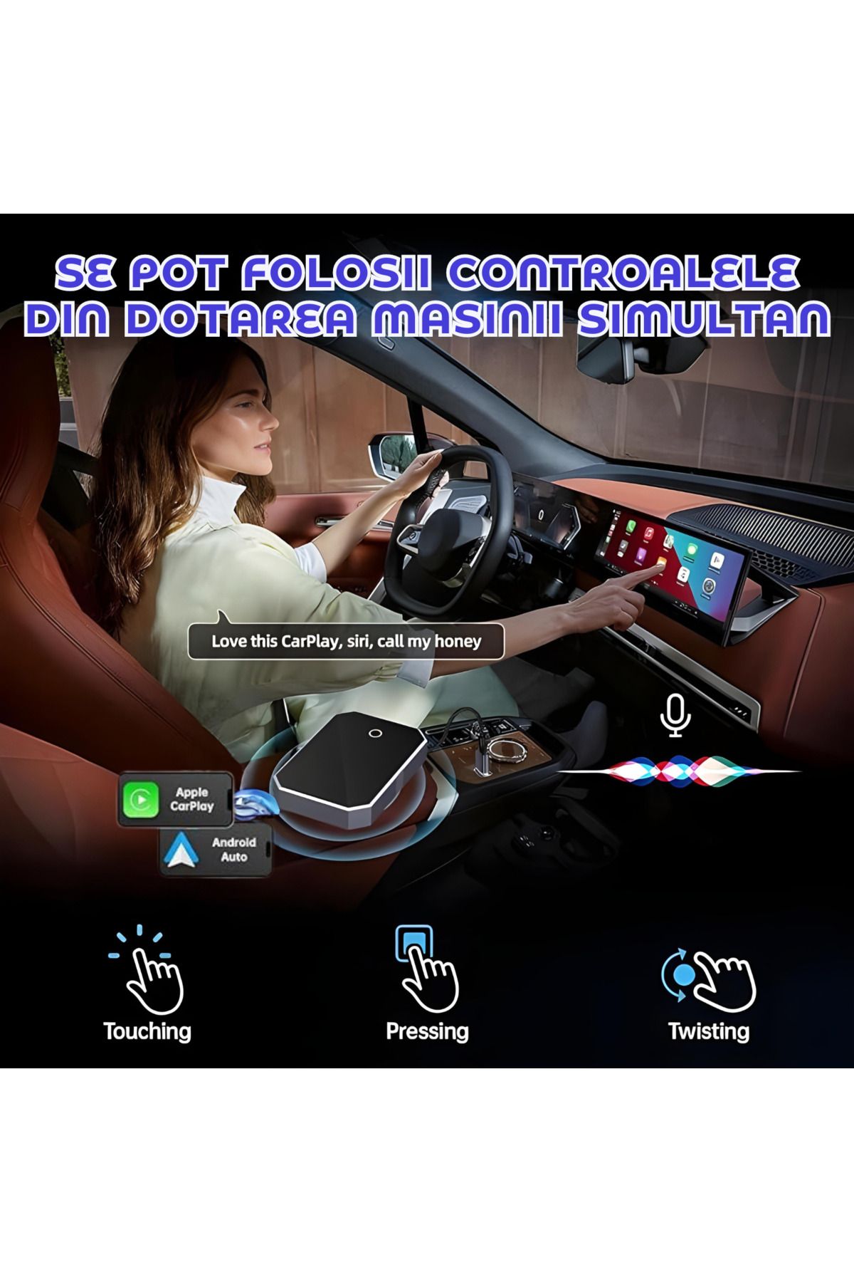 ATOMKIT-Carplay and Android Car Adapter, Quick Connection, Ai Processor, Voice Control, Multiple Apps 6