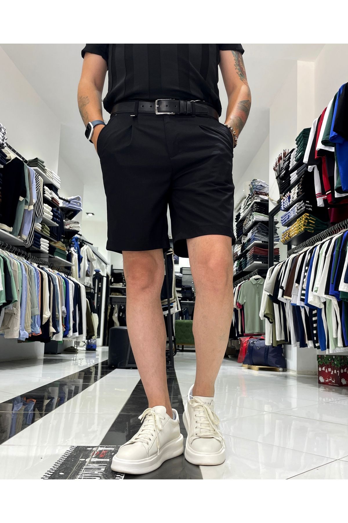 Higo Man Erkek Pile Detaylı Şort