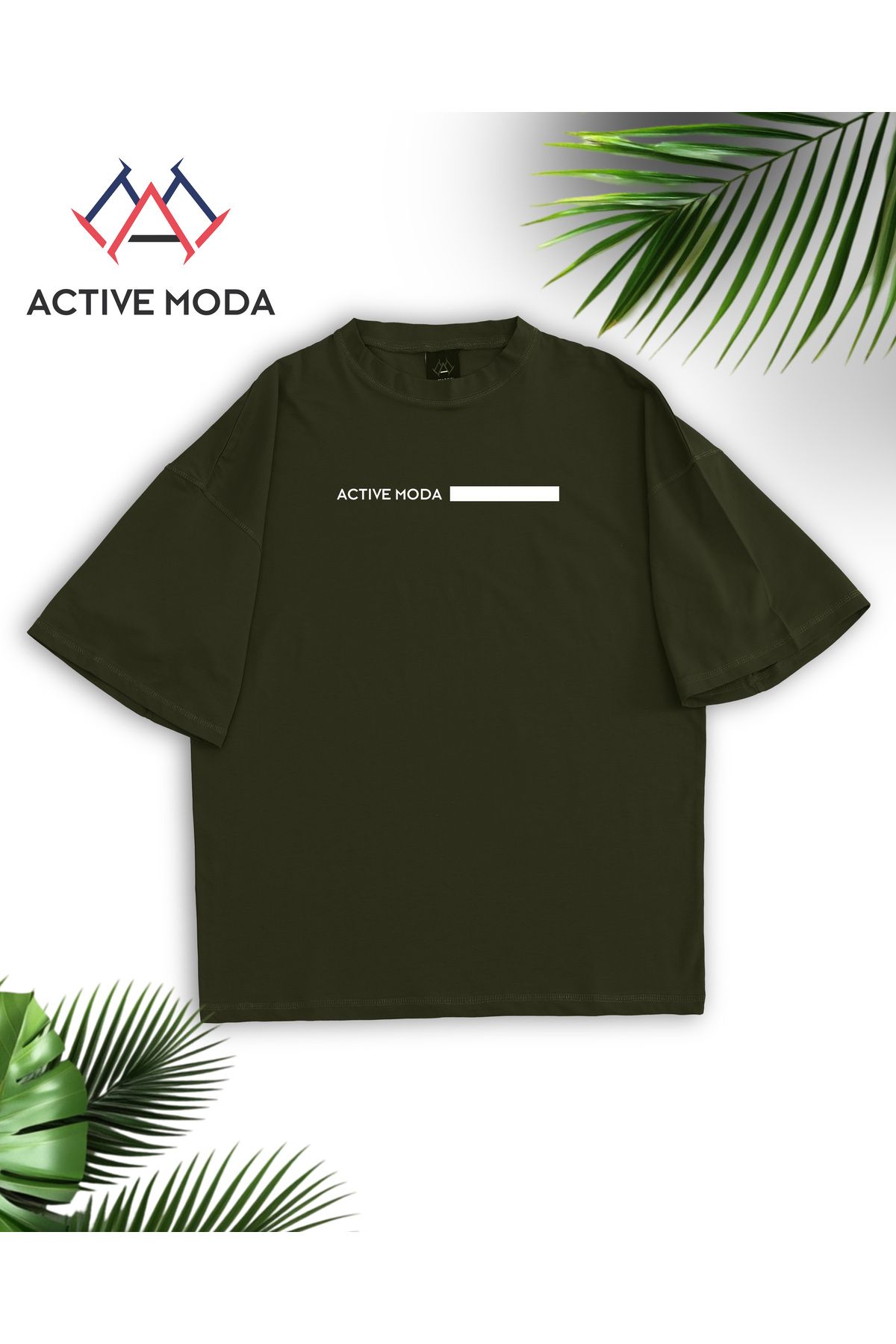 LOU MODA - ERKEK PAMUKLU BASKILI ACTIVE MODA TSHIRT OVERSİZE BÜYÜK BEDEN