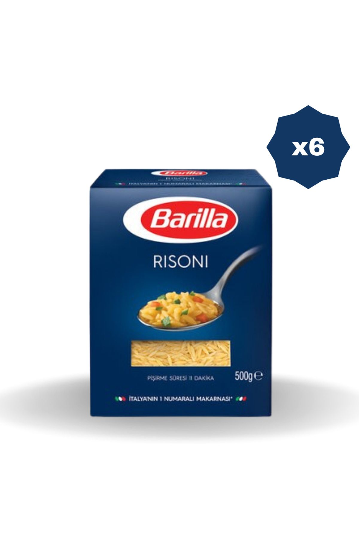 Barilla RISONI MAKARNA 500 GR - (6 ADET)
