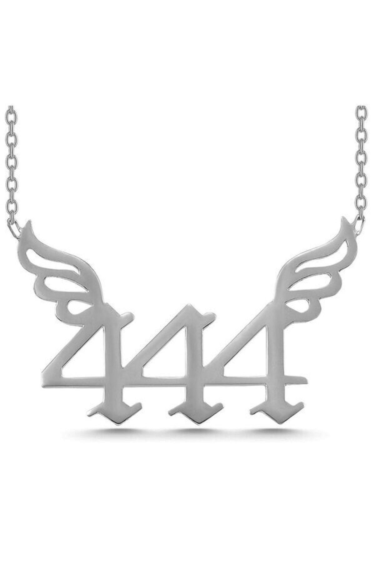 shop Melek Kanatlı 444 Melek Sayısı 925 Ayar Gümüş Kolye
