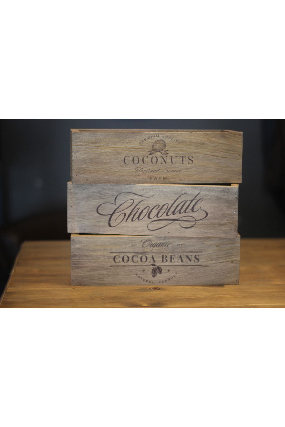 pratikolay CHOCOLATE ( 3'LÜ )- 30x9x9cm