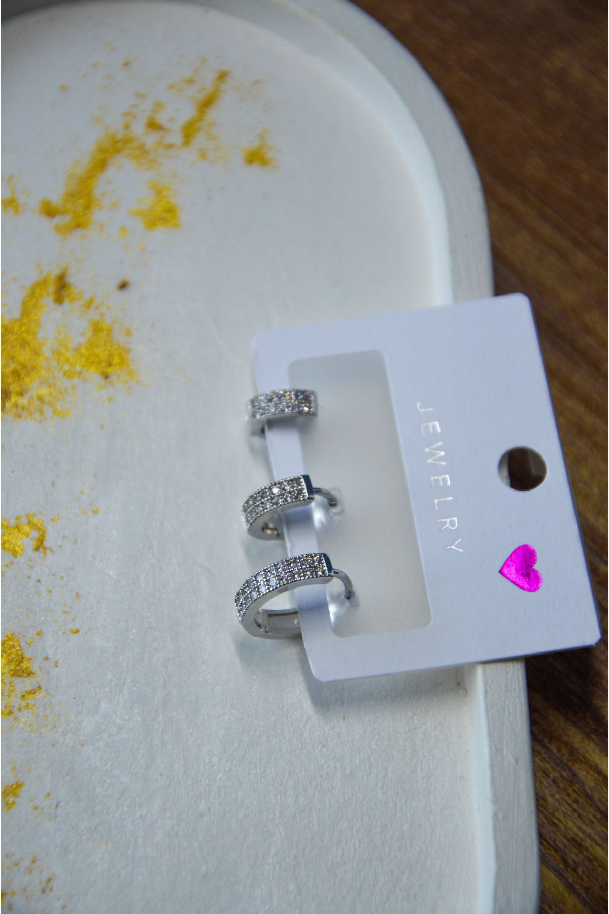Nova and co Zirkon 3lü Set Küpe