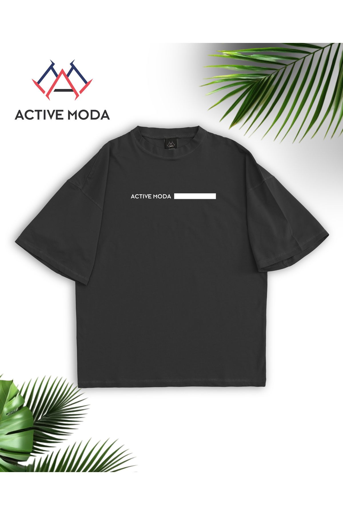 LOU MODA - ERKEK PAMUKLU BASKILI ACTIVE MODA TSHIRT OVERSİZE BÜYÜK BEDEN