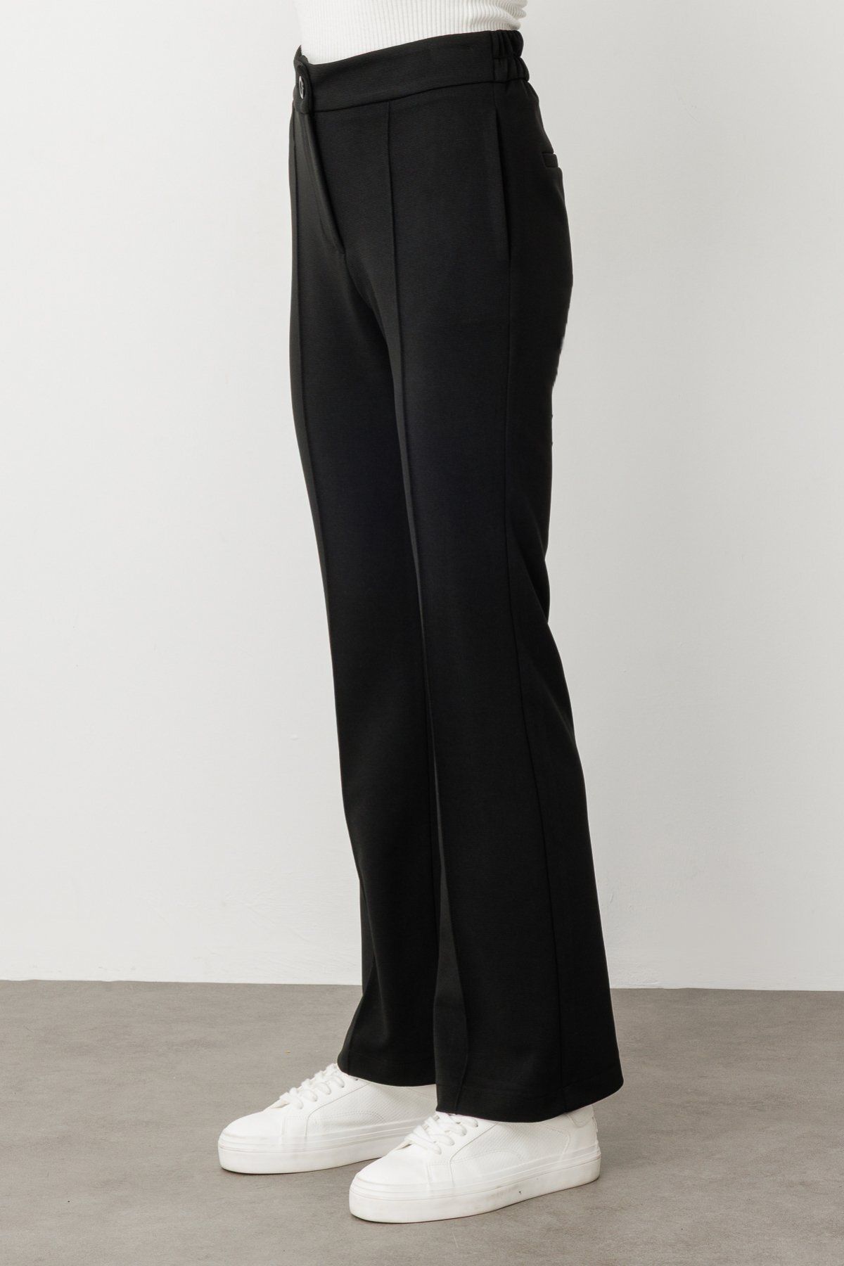 ON-Front Grassed Elastic Waist Trousers 5