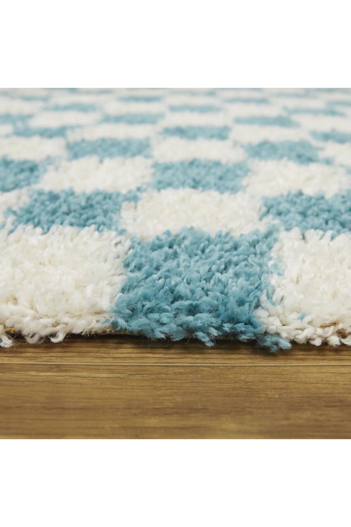 EUROBANO-Decorative Moon Patterned Checkered Non-Slip Base 60X120 cm Doormat Chessmoon Collection 4