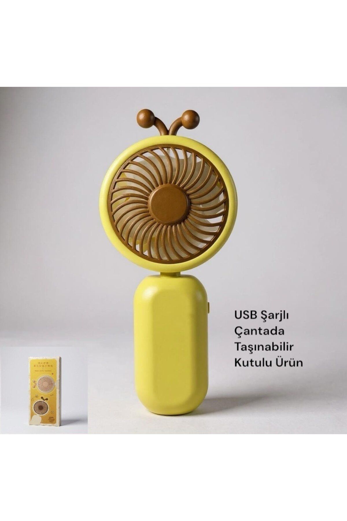 Brokoli Home USB Şarjlı El Fanı I Mini Taşınabilir Fan I Yaz Serinleticisi I Vantilatör I Taşınabilir Fan Soğutu