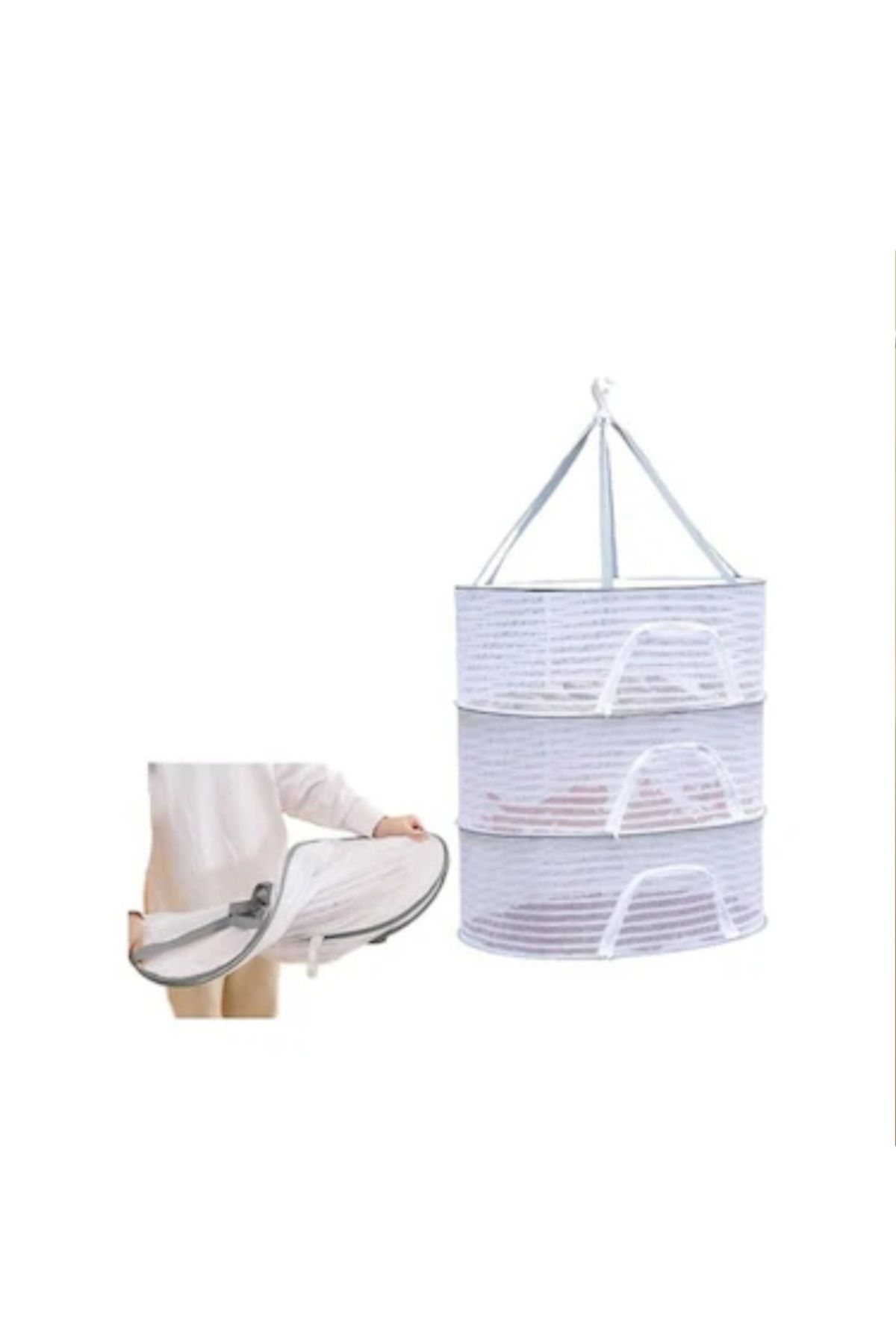 shop Sebze meyve kurutma aparatı filesi 3 kat beyaz renk