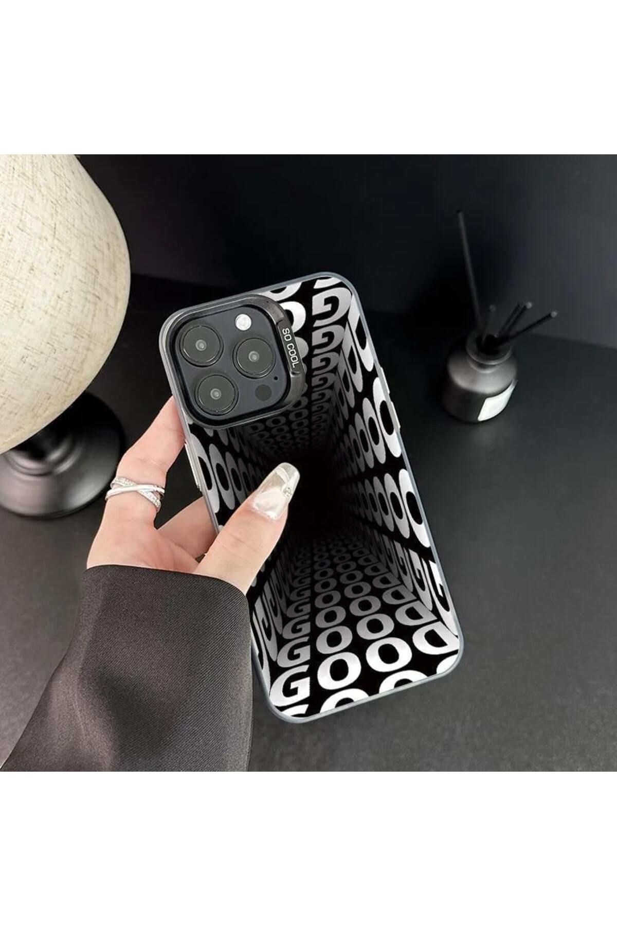 EgoTech iPhone 13/14 Uyumlu Sonsuzluk Efektli Premium Infinity Kılıf