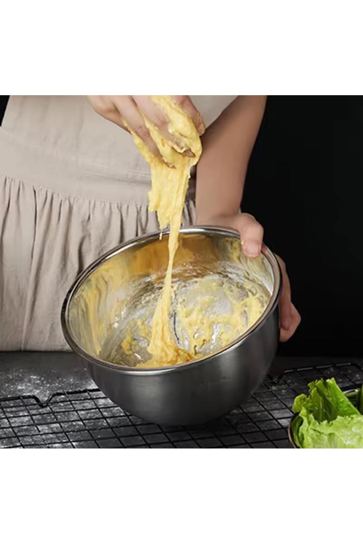 YDGR Salata Karıştırma Kasesi & Hamur Havzası – Erişte, Meyve ve Mutfak Pişirme Seti