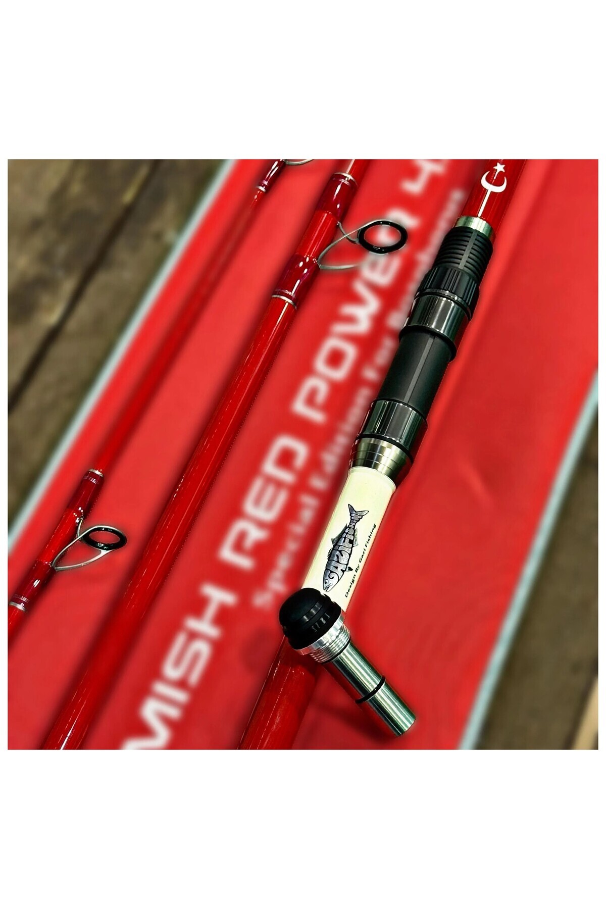 Gazi Fishing Gamish Red Power 425 AXH 100-300gr 3pcs Surf Olta