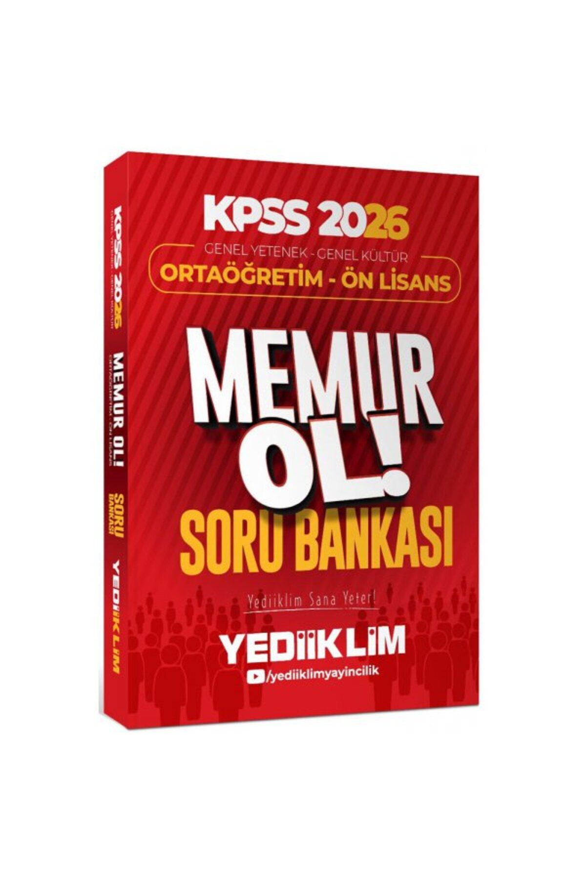 Yediiklim Yayınları Yediiklim 2026 KPSS Ortaöğretim Ön Lisans Genel Yetenek Genel Kültür Memur Ol Soru Bankası