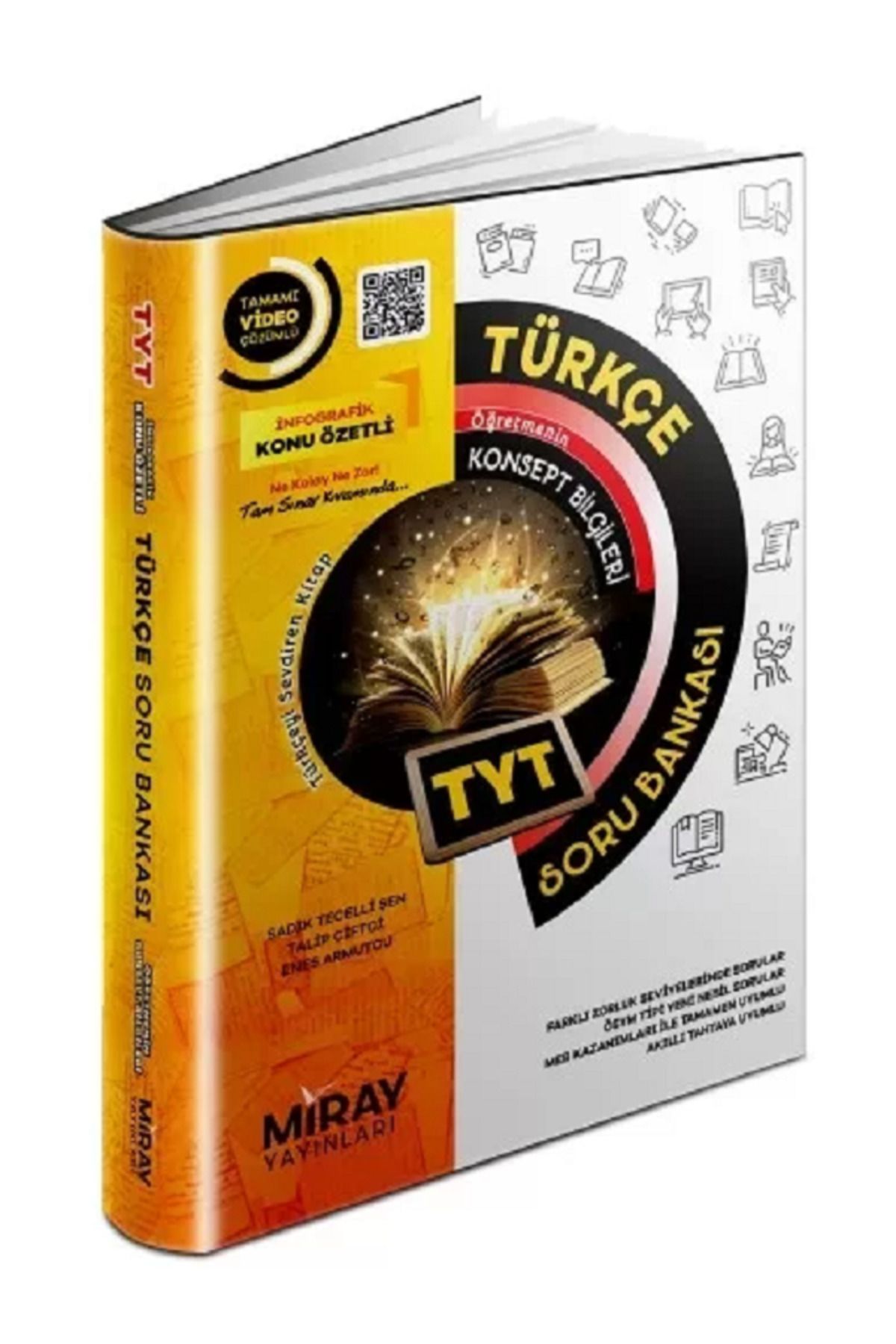 Evrensel İletişim Yayınları Miray Yay. TYT TÜRKÇE Soru Bankası / Öğretmenin Pratik Notları - Tamamı Video Çözümlü