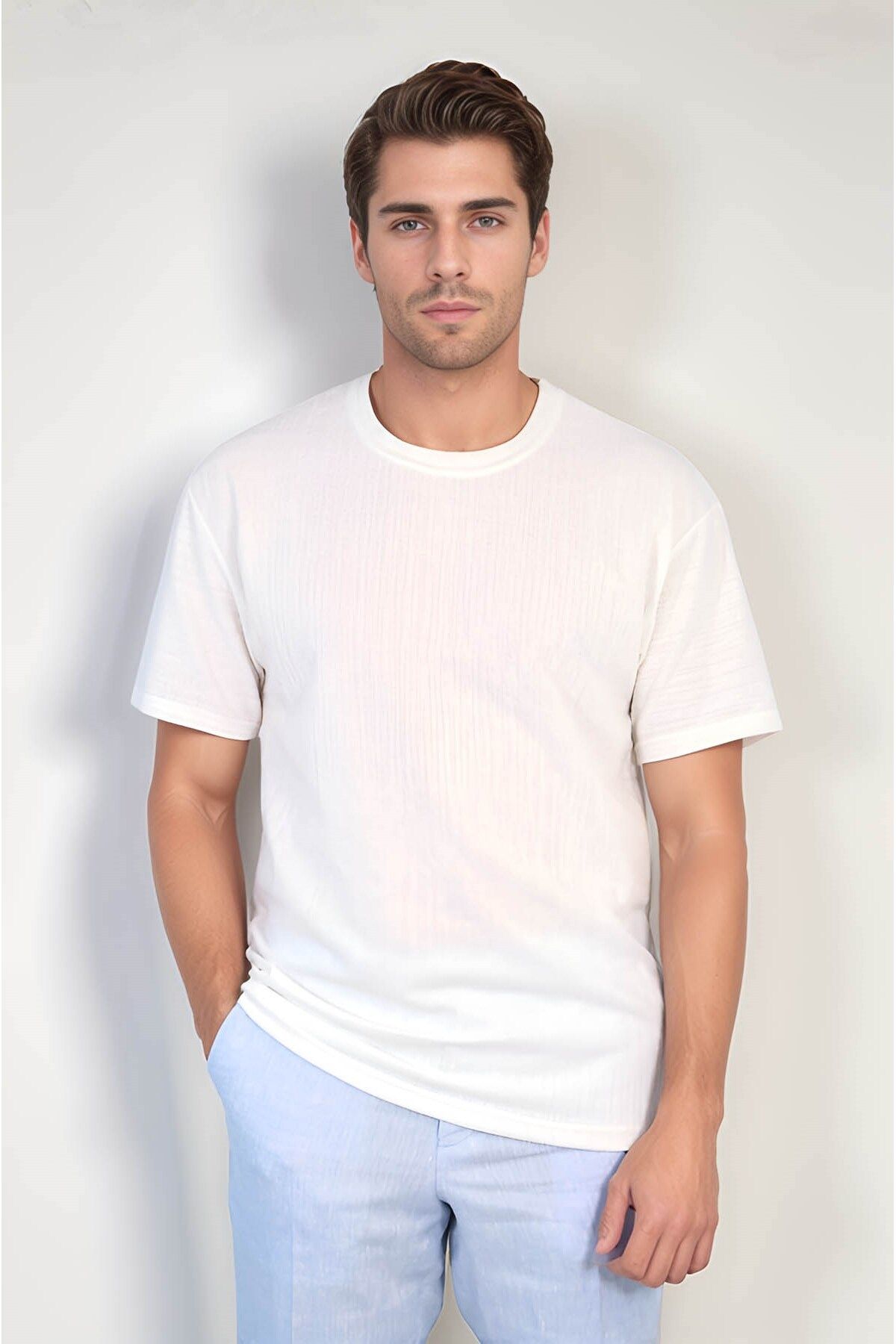 Velvarde BÜRÜMCÜK TSHIRT BEYAZ (1825)
