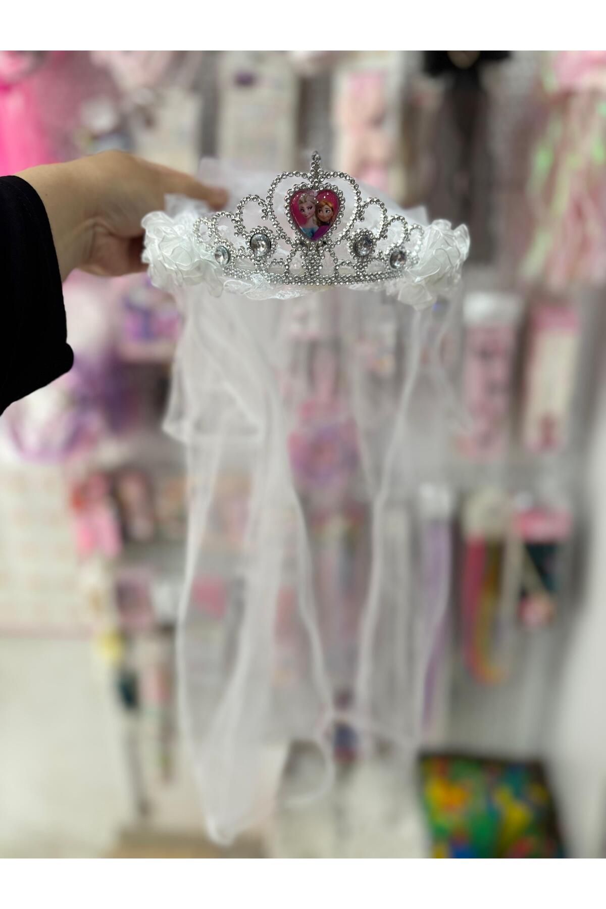 BUCHE CONCEPT ELSA kız çocuk prenses tacı tüllü duvak taç