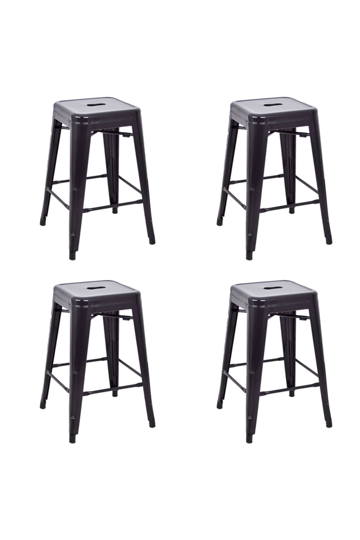 ChairLife Tolix Yüksek Metal Tabure (4 Adet)