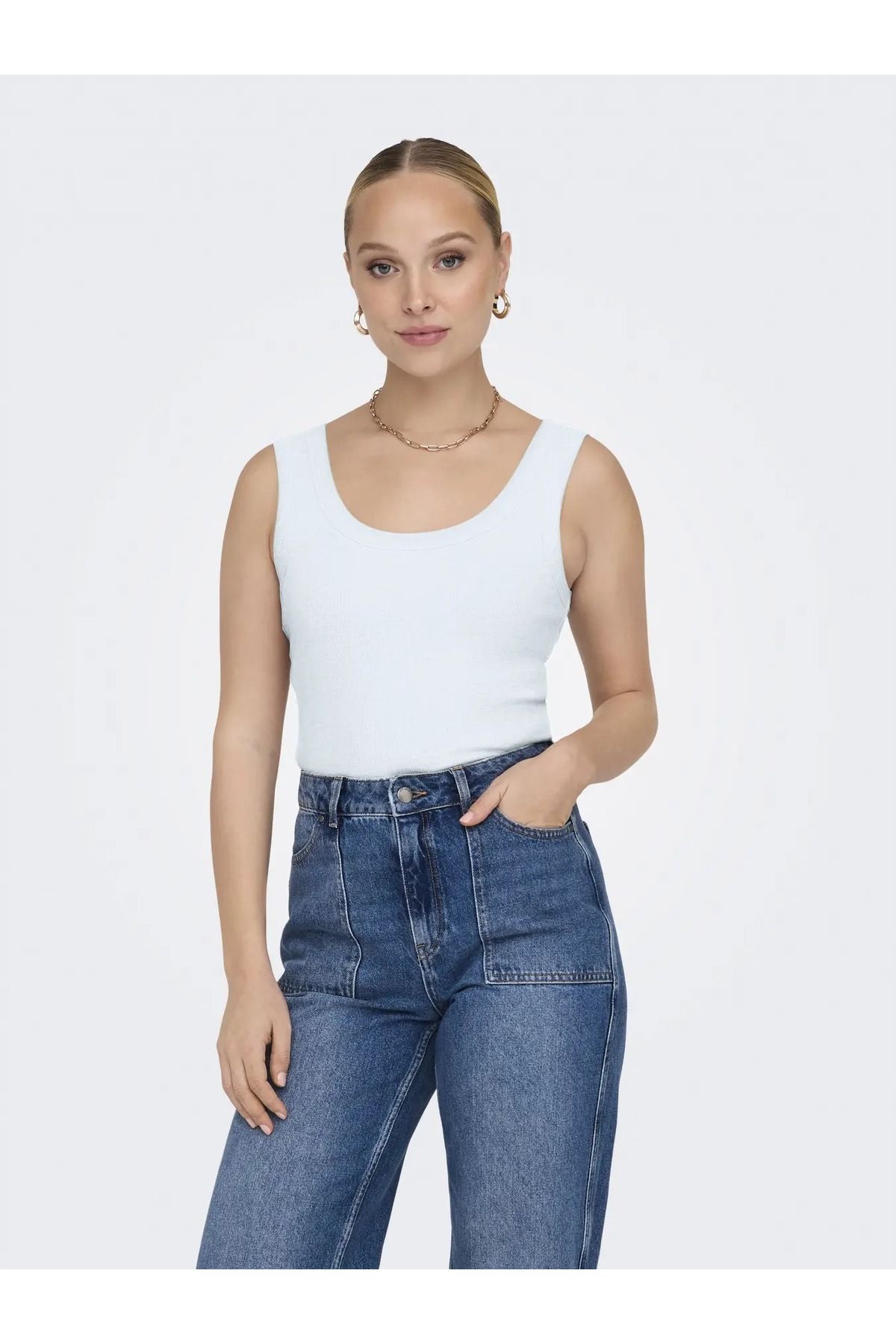 ONLY Onleasy S/L Tank Top Jrs Kadın Askılı Bluz 15315571