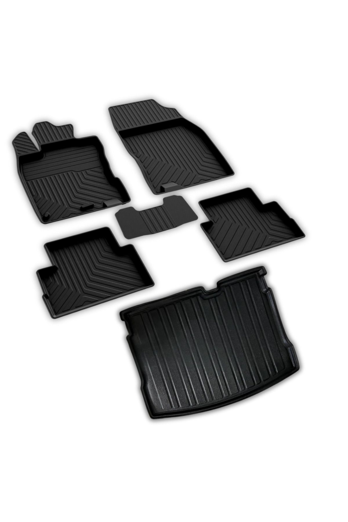 ferrous autoaccessories Nissan Qashqai Ferrous 4D Paspas ve 3D Bagaj Havuzu 2007 2014