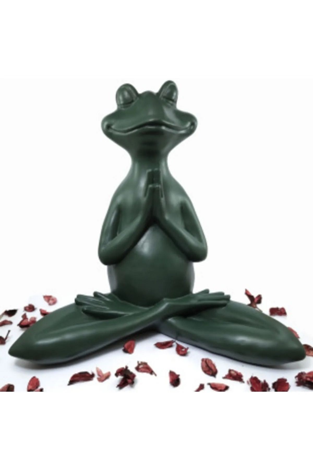 Dekoromi Dekoratif Yogacı Kurbağa Heykel Biblo 43x39 CM