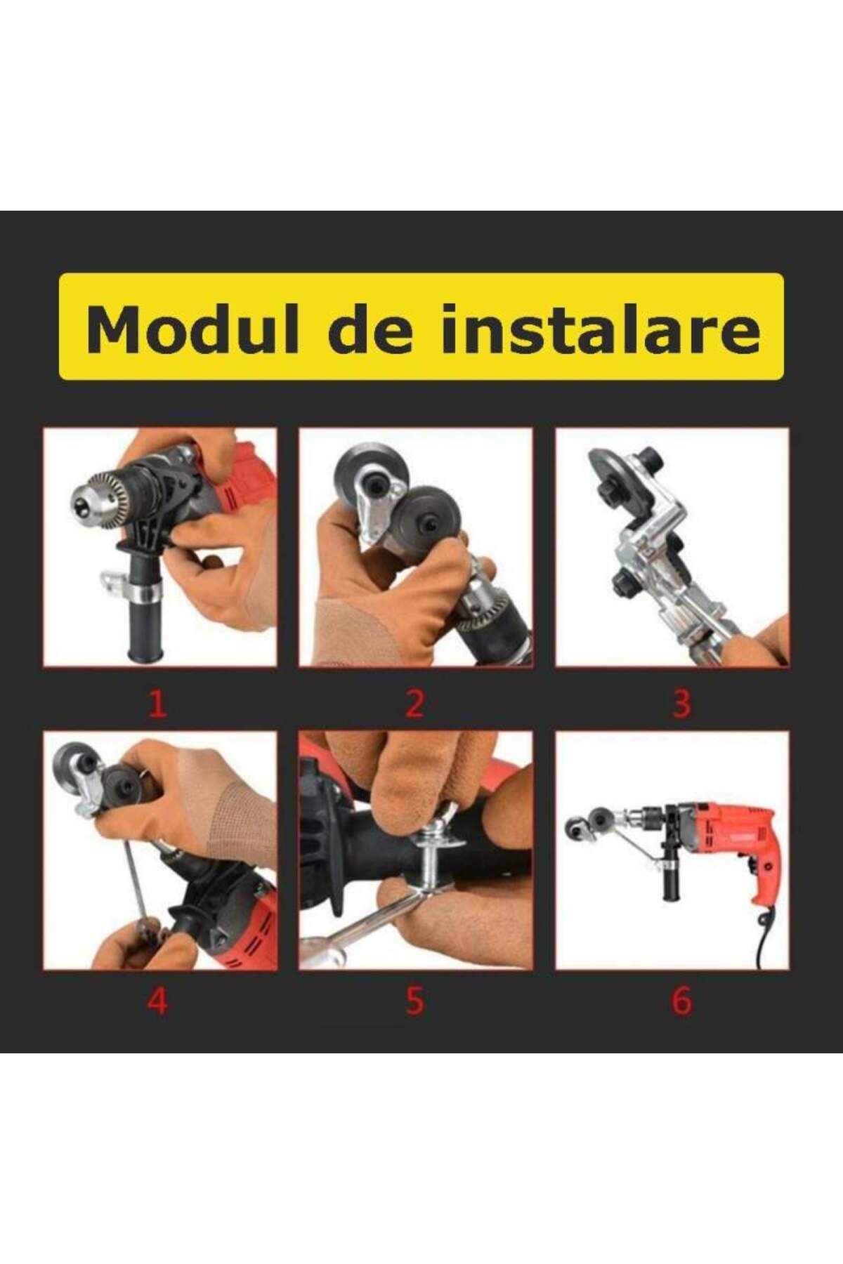 SIKS-Adapter for Roller Drill for Cutting Sheet Metal, 1/4", With Attachment Bracket Included 3