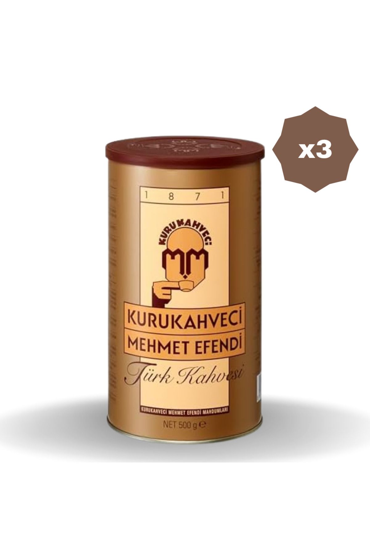 Mehmet Efendi MEHMET EFENDİ TÜRK KAHVESİ 500 GR - (3 ADET)
