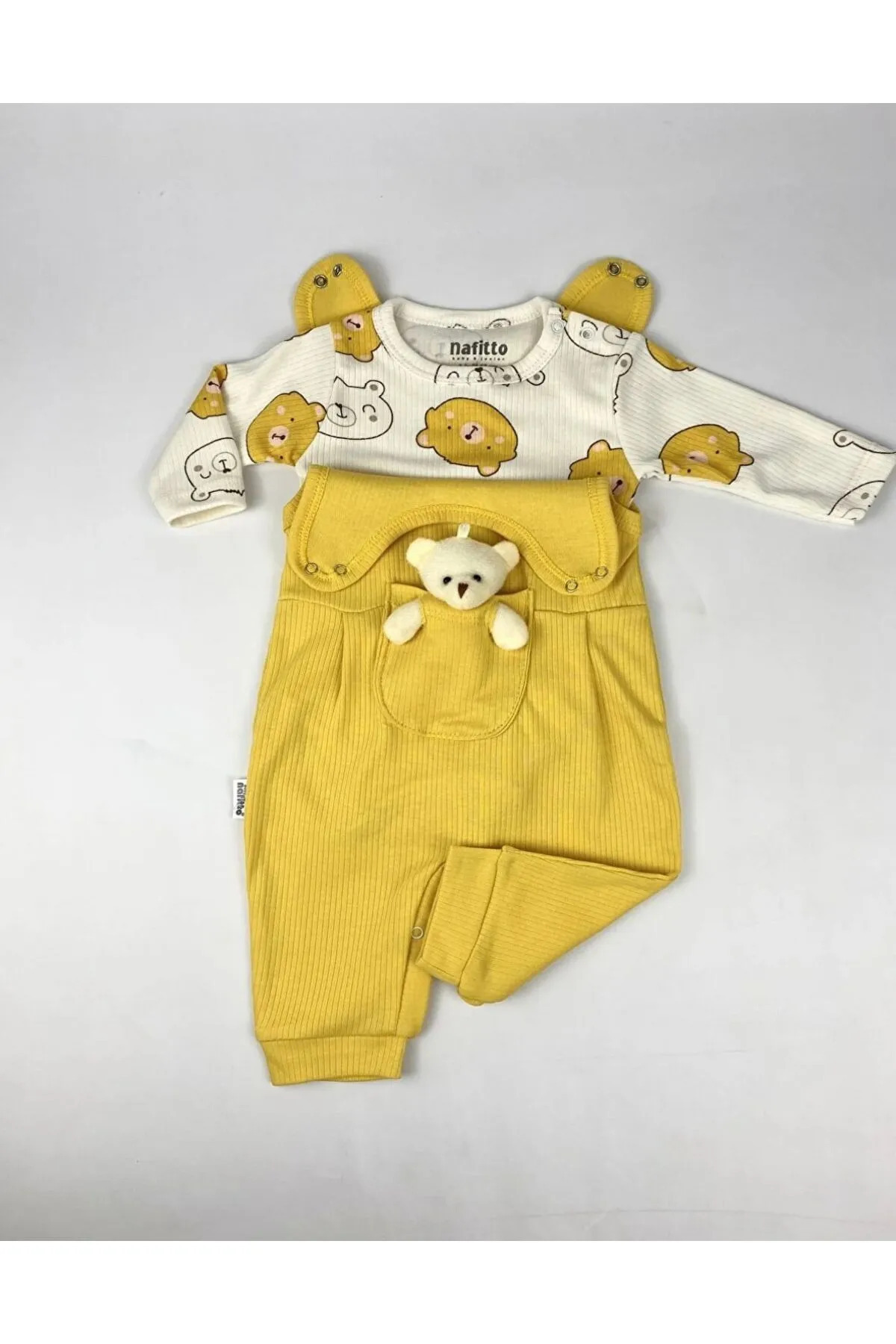 Genel Markalar Oyuncak Ayılı Bebek Tulum - Zıbın ve Tulum – 3-6-9 Ay Bebek Giyim fotoğrafı 4 (önizleme)
