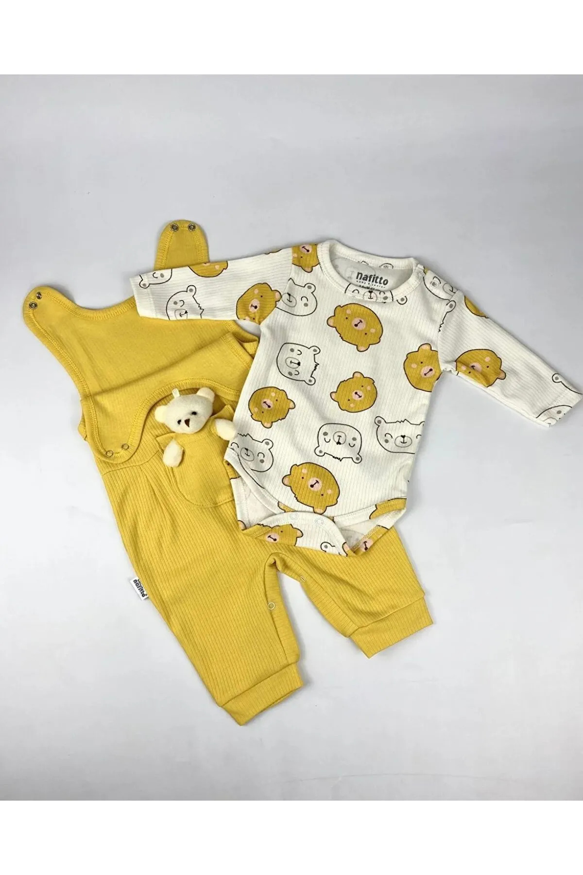 Genel Markalar Oyuncak Ayılı Bebek Tulum - Zıbın ve Tulum – 3-6-9 Ay Bebek Giyim fotoğrafı 3 (önizleme)
