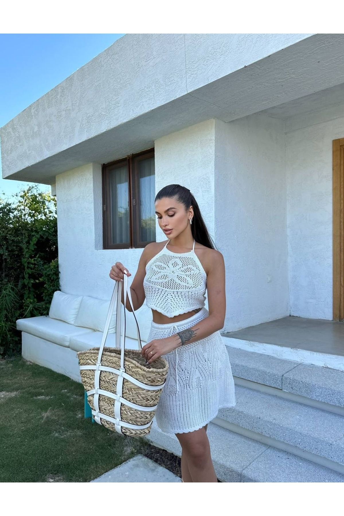 lolaa butik Beyaz Plaj Takım