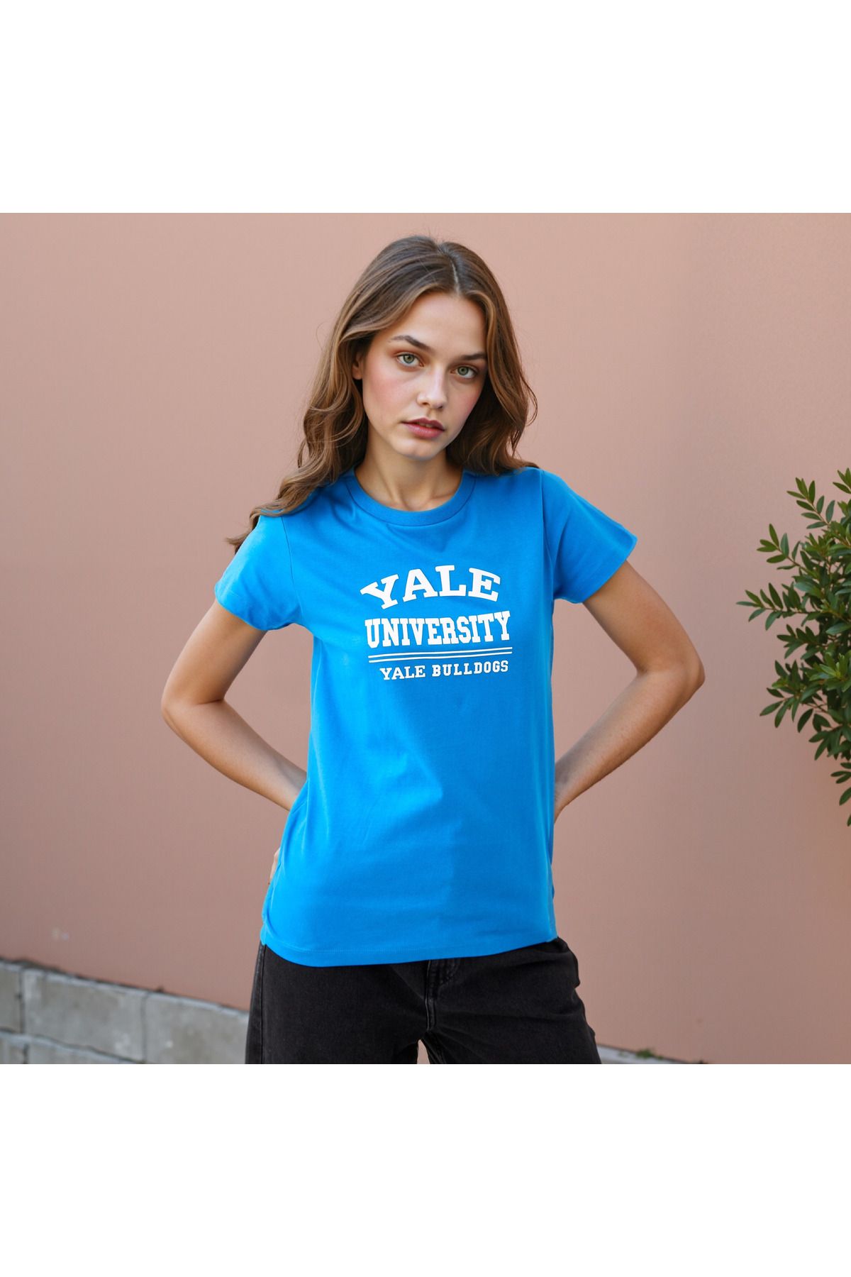 SP Characters-Varsity Print T-shirt with Crew Neck 1