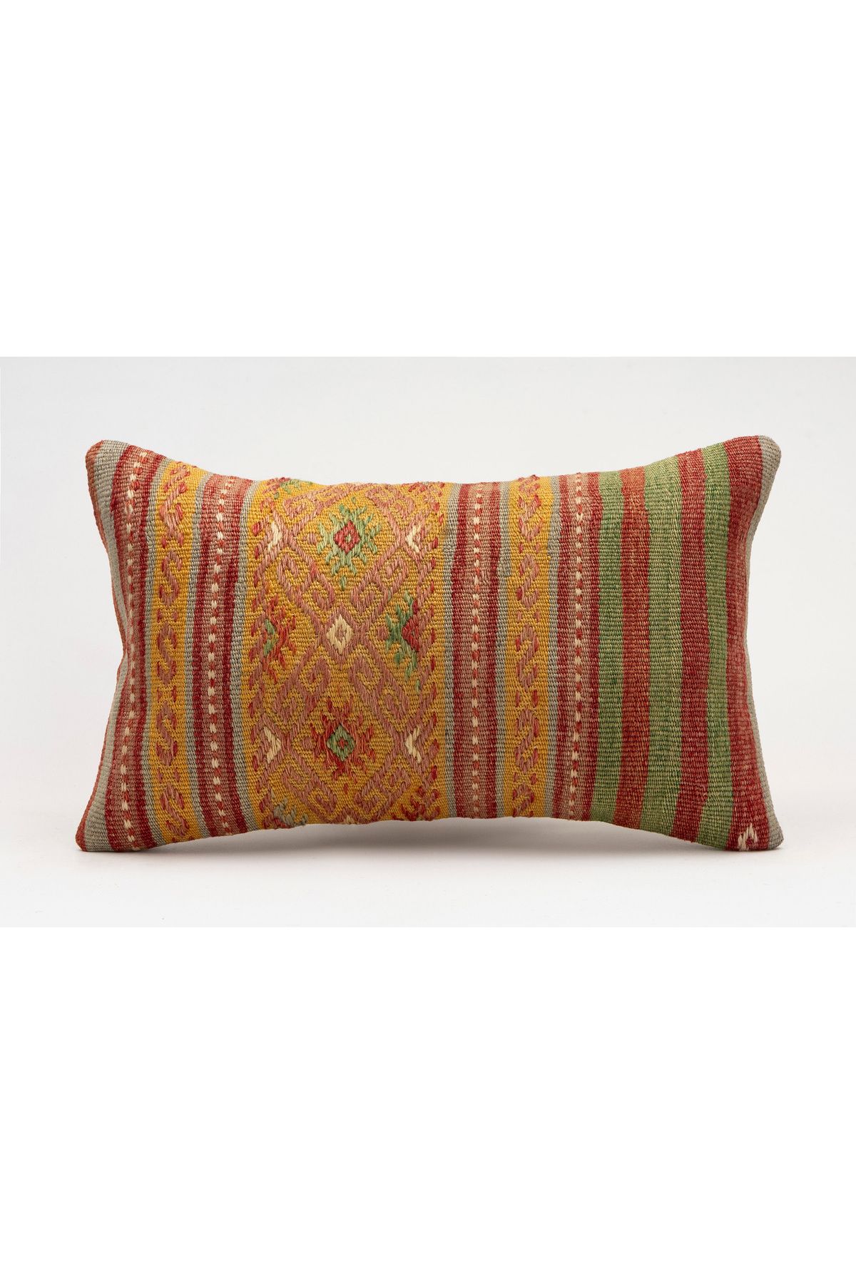 Kilim Whole Sale El Yapımı Kilim'den Yapılmış Vintage Kırlent Kılıfı, Yün, 30x50 Cm
