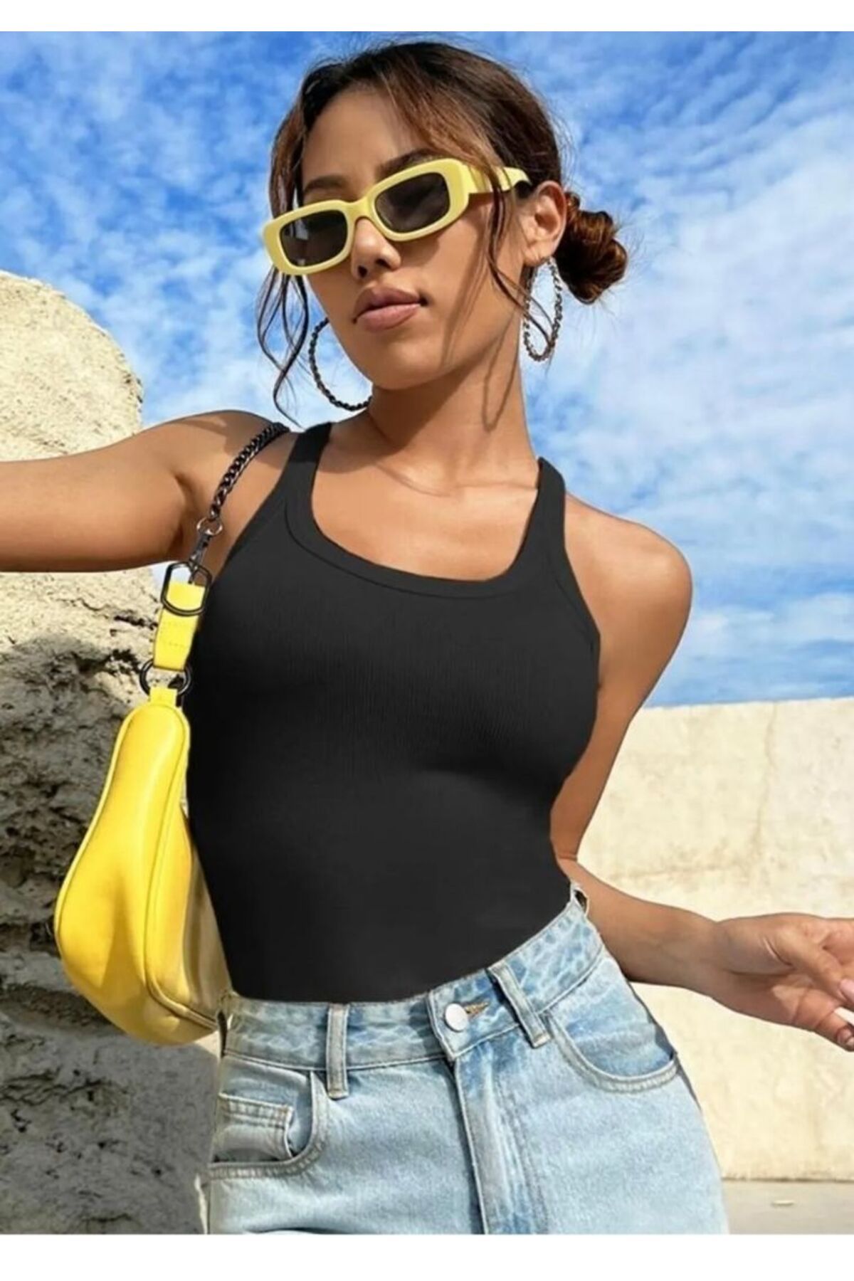 BUSEM S0015708 BSM Halter Yaka Fitilli Atlet
