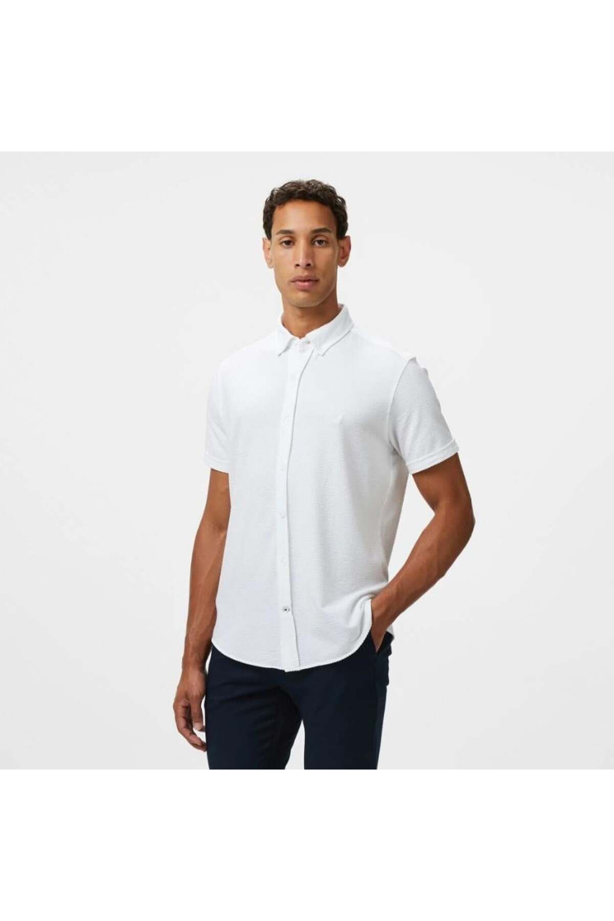 Nautica Erkek Beyaz Classic Fit Gömlek