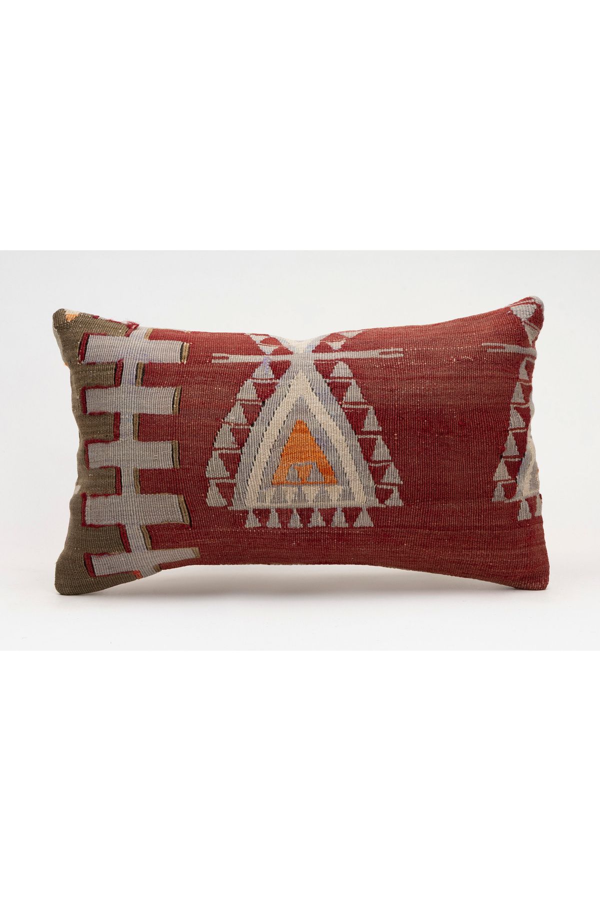 Kilim Whole Sale El Yapımı Kilim'den Yapılmış Vintage Kırlent Kılıfı, Yün, 30x50 Cm