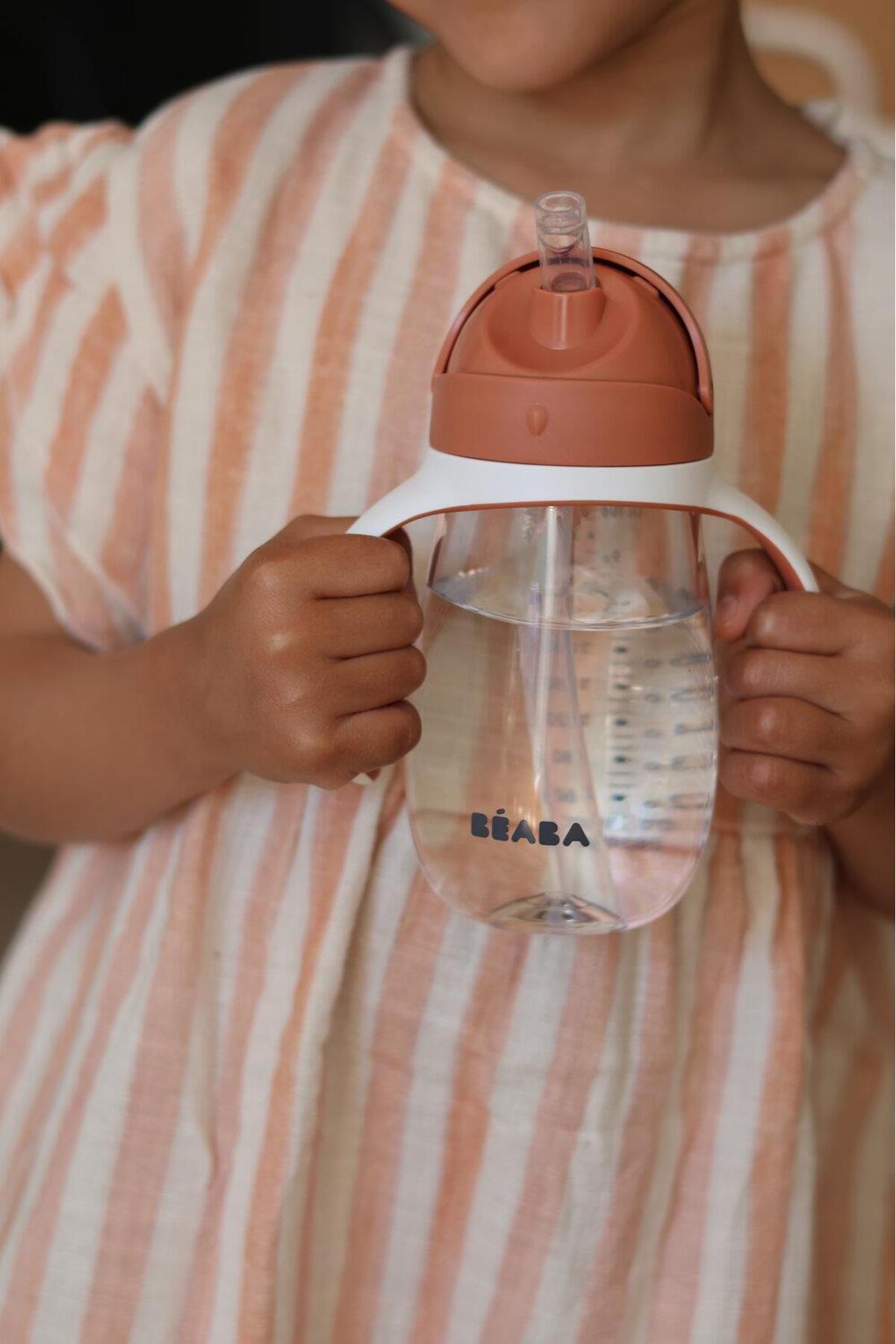 Beaba 300 ml Şeffaf Pipetli Suluk, Terracotta fotoğrafı 5 (önizleme)
