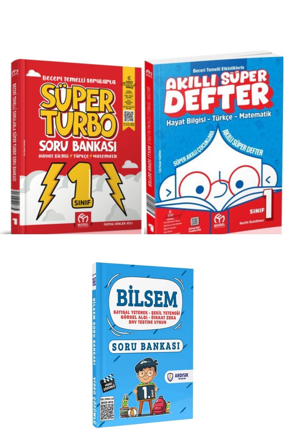 Model Eğitim Yayınları 1. Sınıf Akıllı Süper Defter + Turbo Soru Bankası Seti