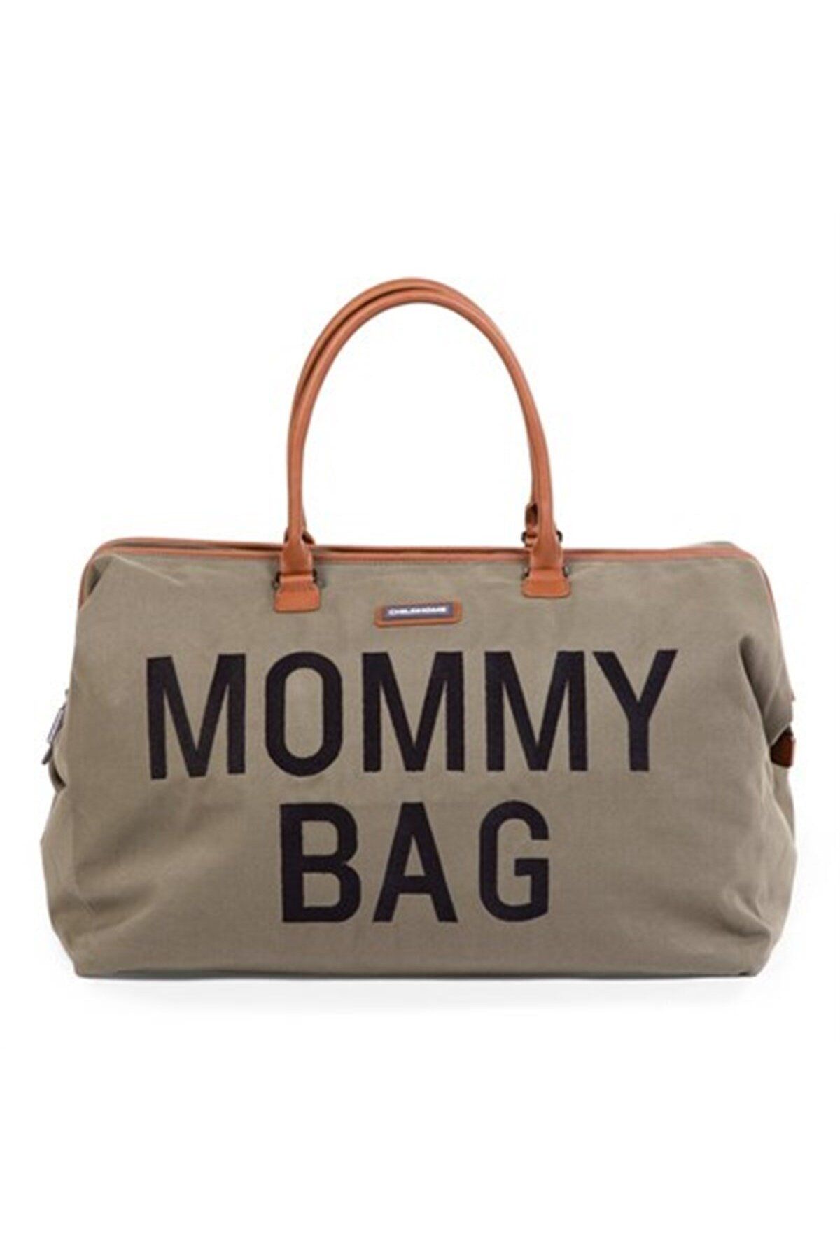 CHILDHOME Mommy Bag, Anne Bebek Bakım Çantası, Kanvas Haki