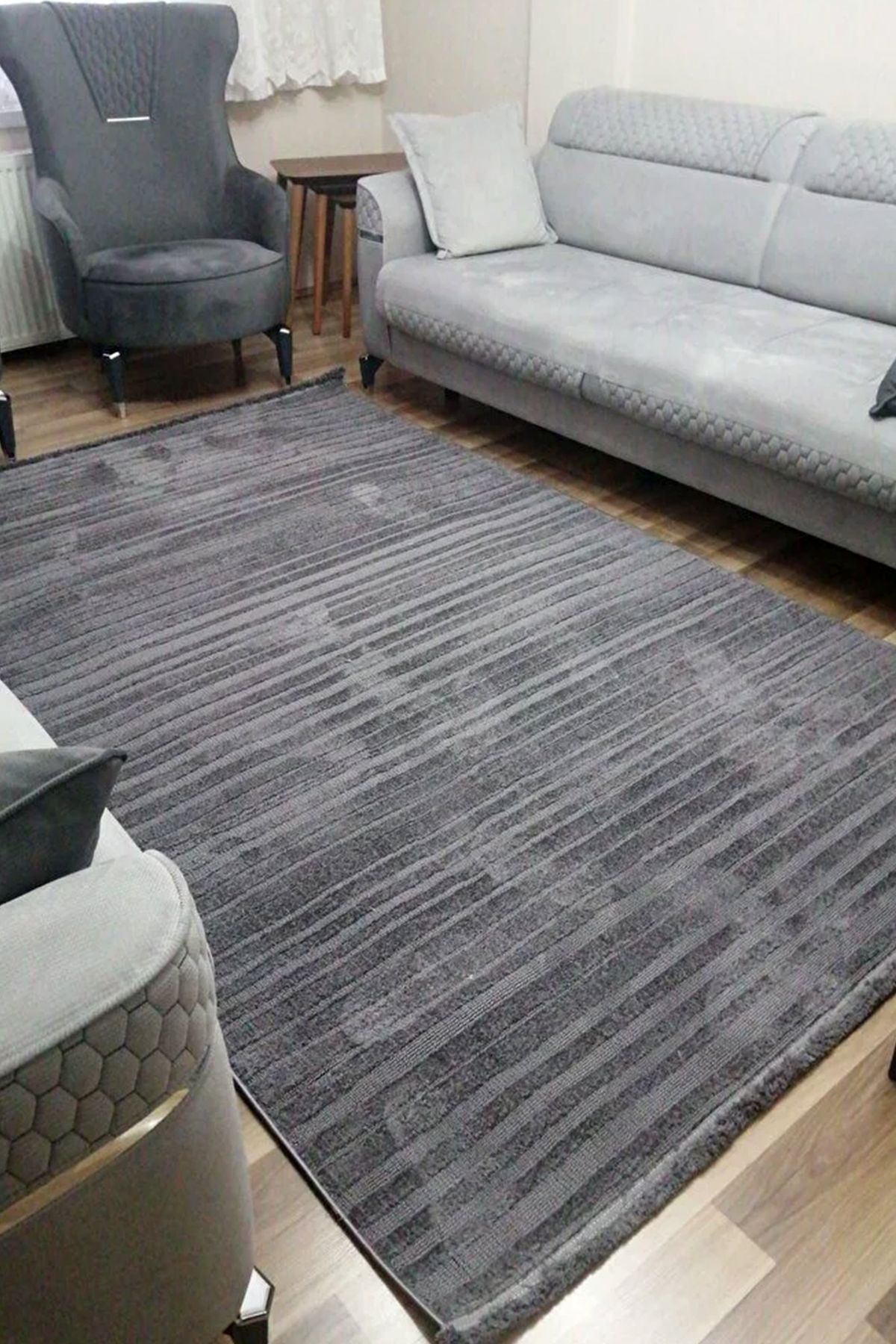 Has Halı Ravelle 3104 Antrasit - Salon, Koridor (Yolluk), Mutfak, Antre, Yatak ve Oturma Odası Halısı