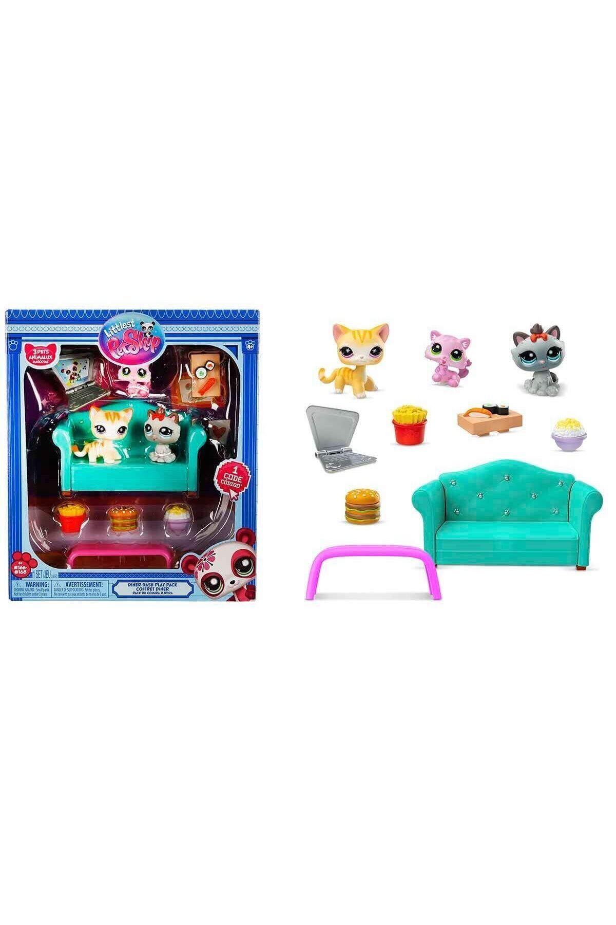 Aymir Ticaret 6360 SUN-Littlest Pet Shop Minişler Lokanta Oyun Seti