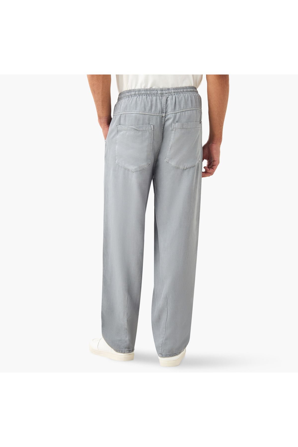 Lee Cooper-Relaxed Fit Pants with Drawstring Closure and Pockets 3